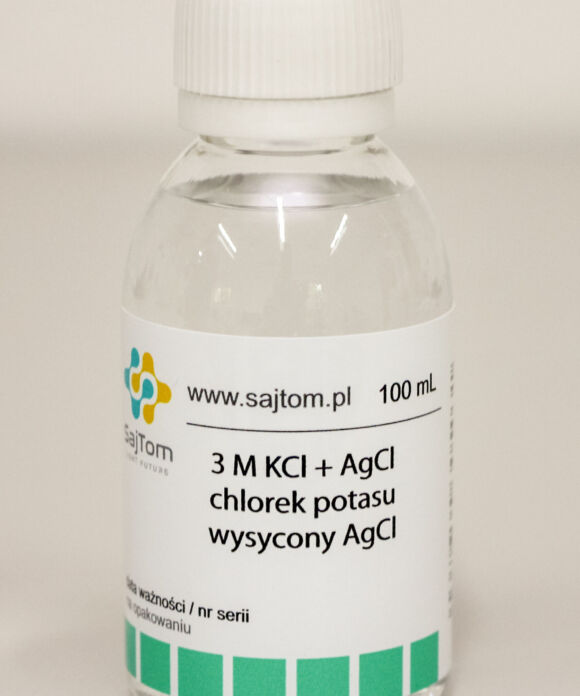 roztwór 3 M KCl chlorek potasu + AgCl do elektrod pH